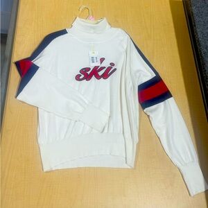 Alexia Admor white Ski turtleneck sweater women's